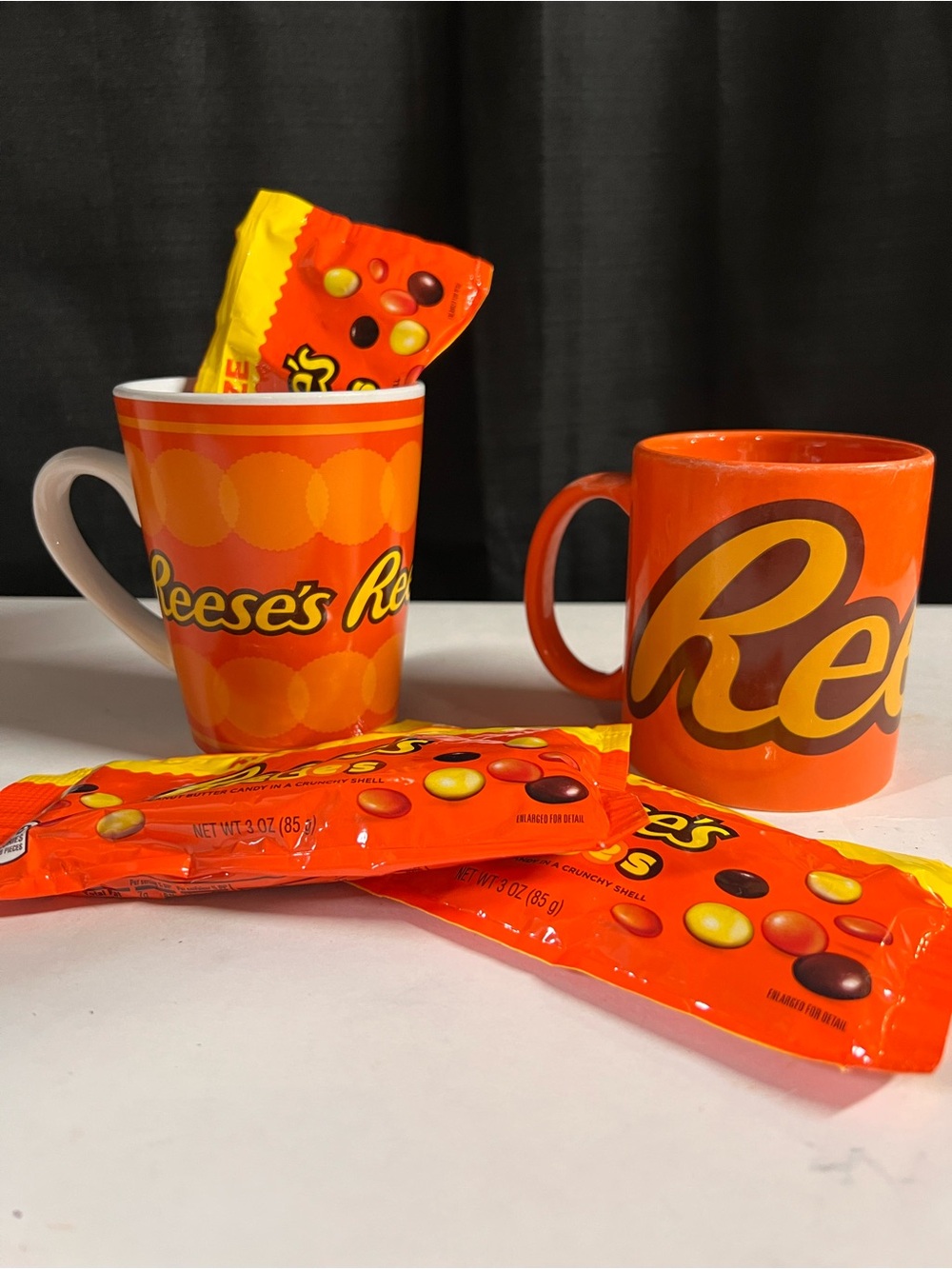 Reese's Orange Logo Mug and Tall Cup Set